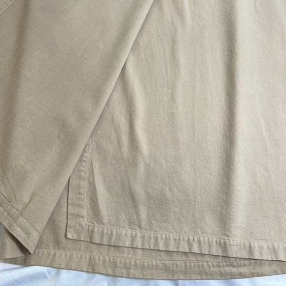 Eileen Fisher Tan Khaki Wrap Maxi Skirt Adjustable Waist Pocket Classic‎ Size M - Picture 11 of 14